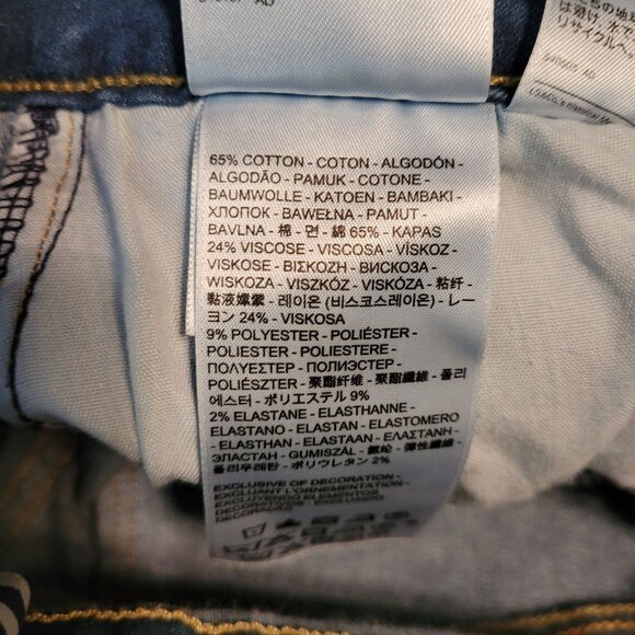 Levi's Legging Jeans Size 28 Low Rise Medium Light Wash Stretch Denim Western - Picture 4 of 10